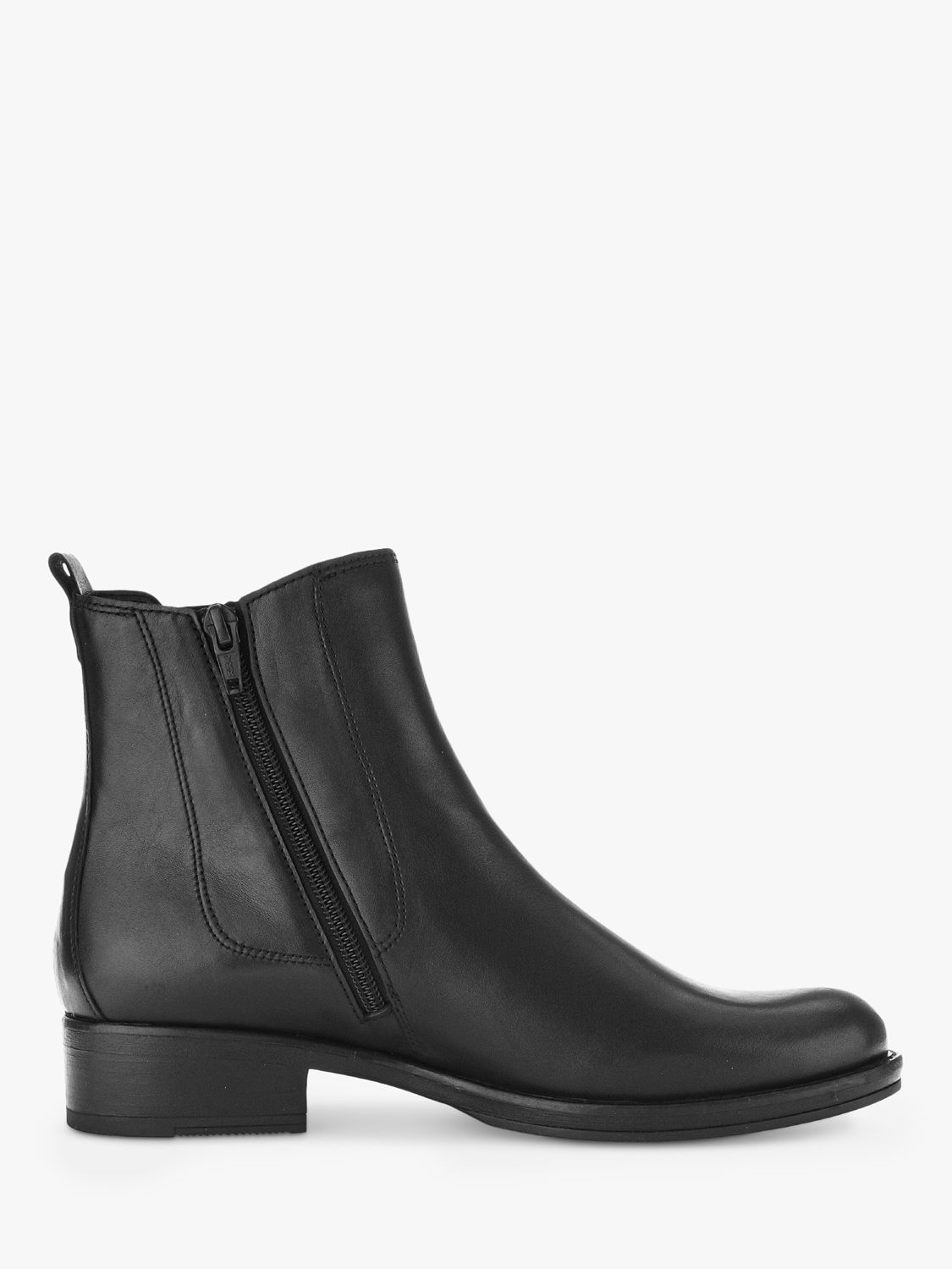Gabor Adair Leather Chelsea Boots, Black, 3