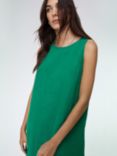Baukjen Salvana Sleeveless Linen Mini Dress, Bright Emerald
