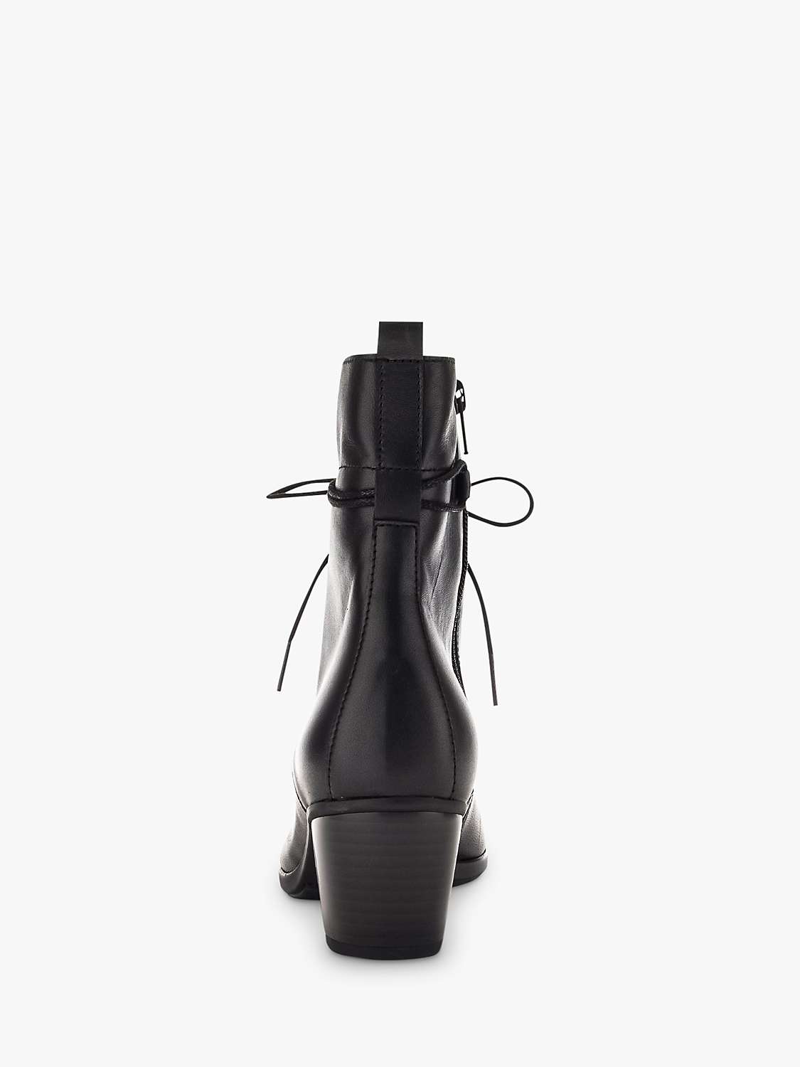 Gabor Easton Block Heel Ankle Boots, Black at John Lewis & Partners