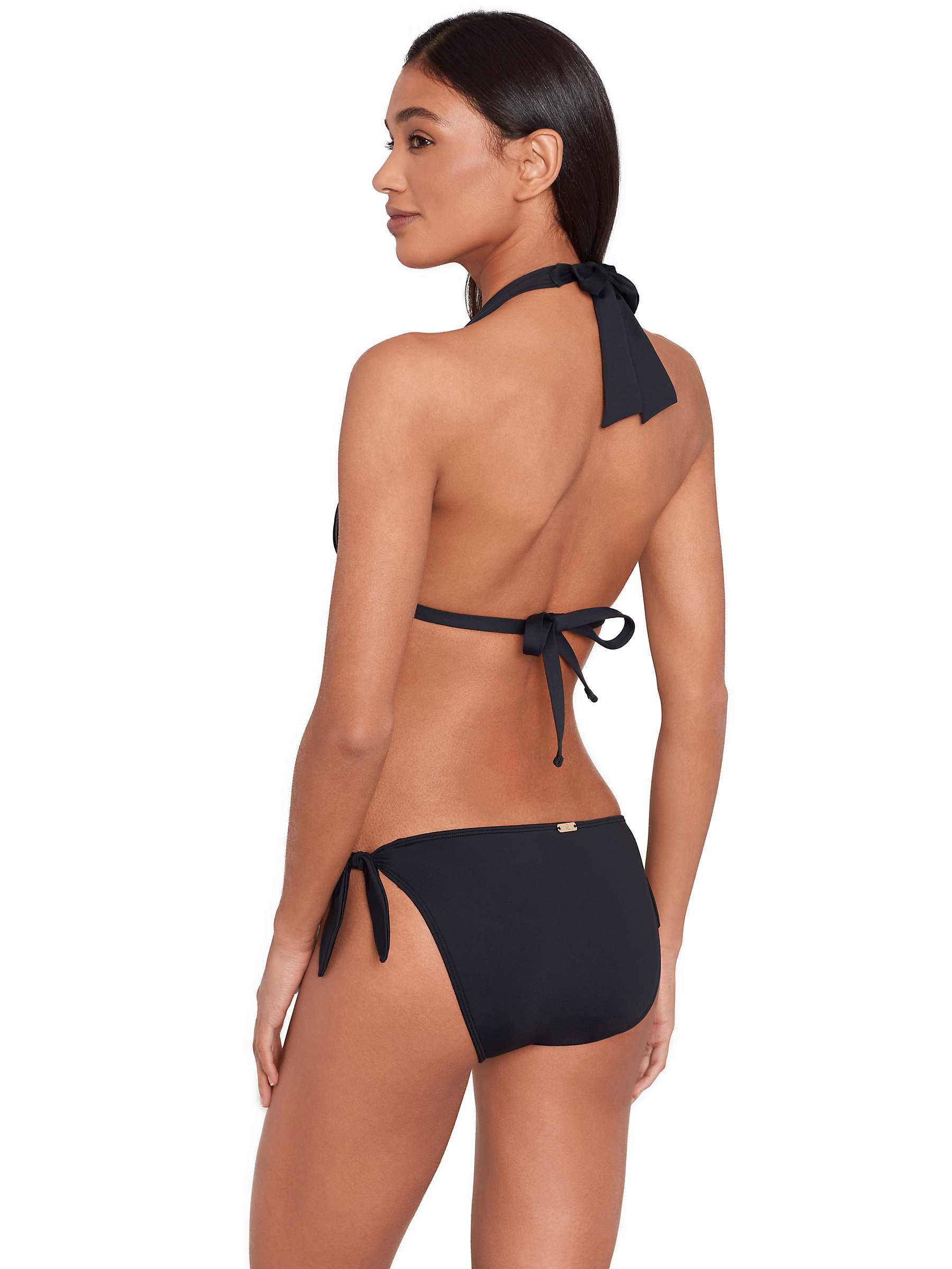Buy Lauren Ralph Lauren Moulded Cup Halter Bikini Top, Black Online at johnlewis.com