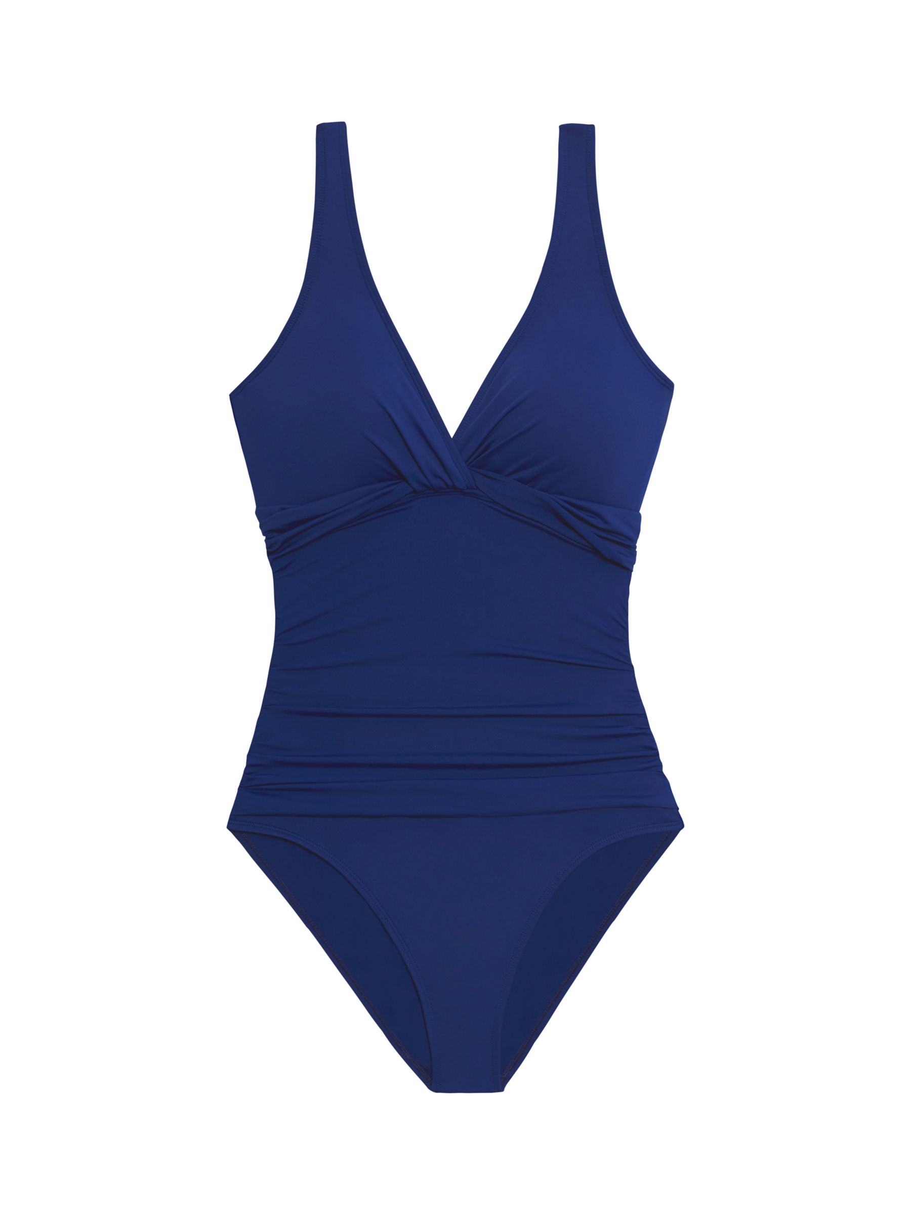 Lauren Ralph Lauren Twist Front Underwire Swimsuit, Sapphire, 8
