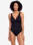 Lauren Ralph Lauren Twist Front Underwire Swimsuit, Black