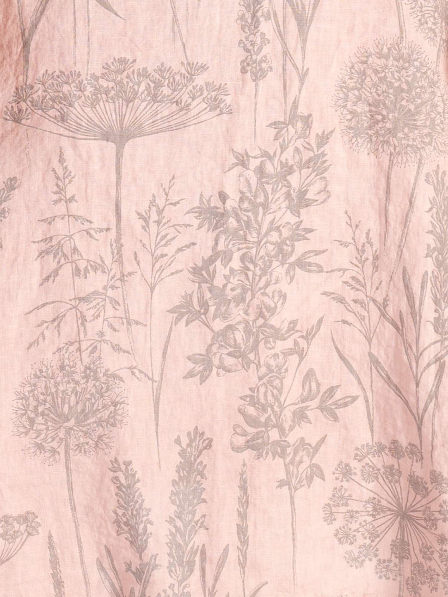 Buy chesca Curve Botanical Print Linen Midi Dress, Pink/Grey Online at johnlewis.com