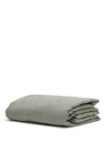 Bedfolk 100% Linen Standard Fitted Sheets, Moss