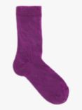 John Lewis Merino Wool Mix Ankle Socks, Pack of 2, Lilac