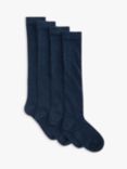 John Lewis Merino Wool Mix Knee High Socks, Navy