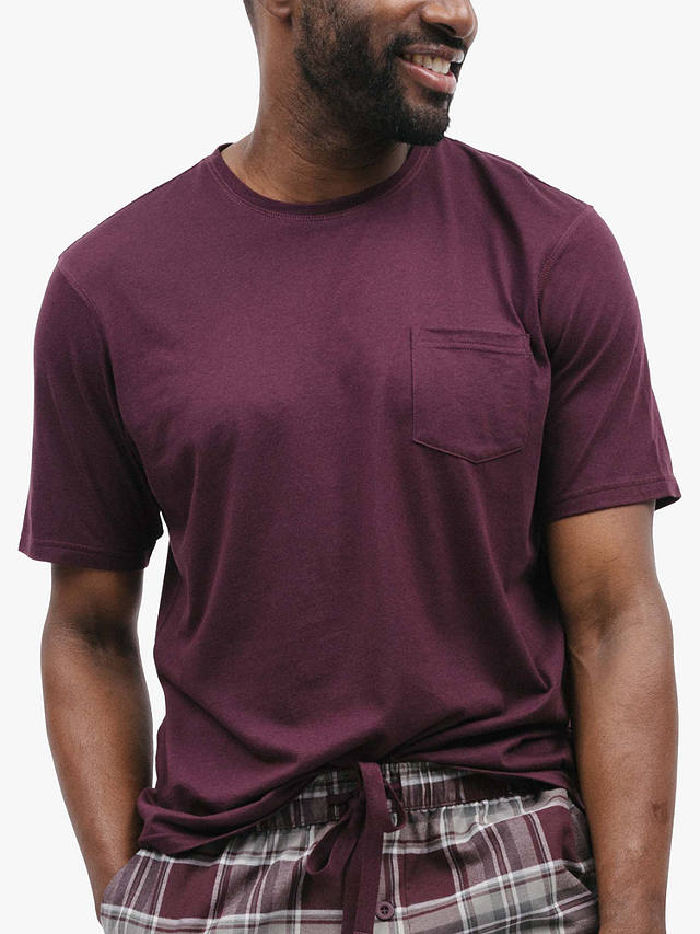 Cyberjammies Spencer Short Sleeve Jersey T-Shirt, Burgundy