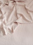 Bedfolk 100% Linen Flat Sheets, Rose