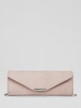 L.K.Bennett Lucille Chain Strap Envelope Clutch Bag, Lipstick Pink