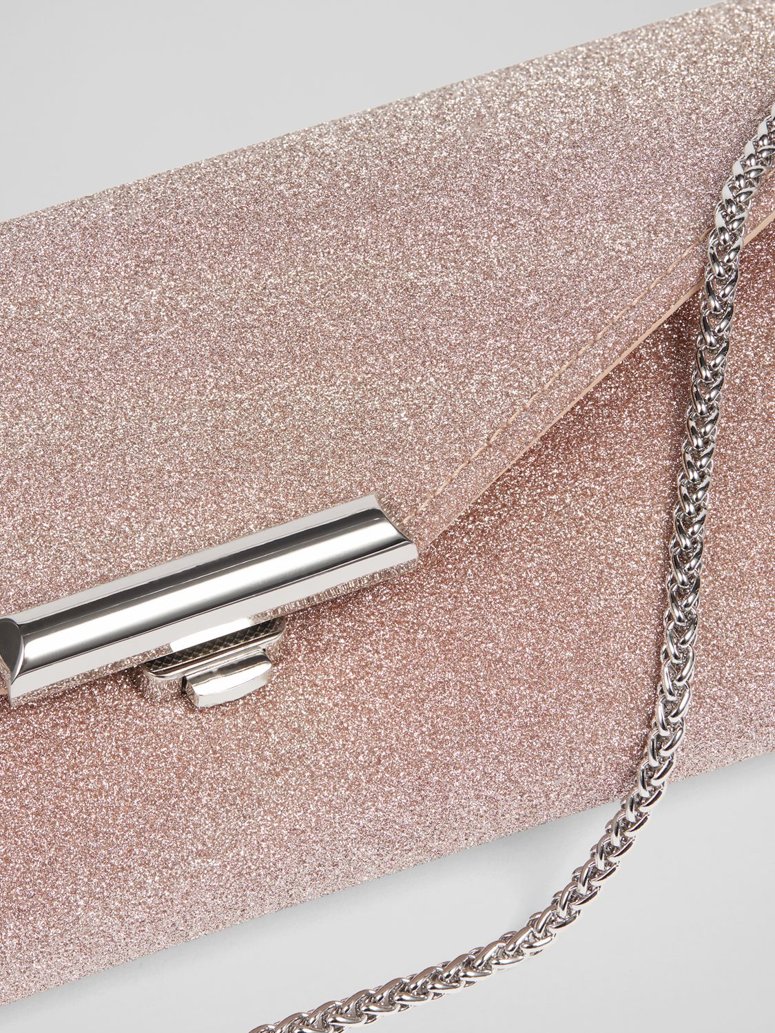 Buy L.K.Bennett Lucille Chain Strap Envelope Clutch Bag, Lipstick Pink Online at johnlewis.com