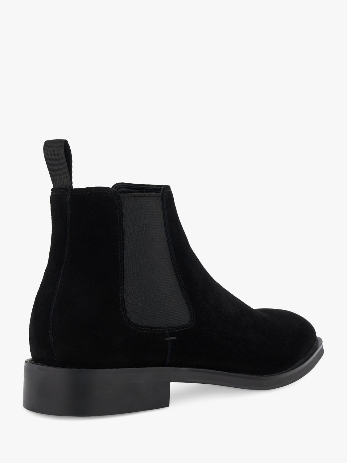Dune Masons Suede Chelsea Boots, Black at John Lewis & Partners