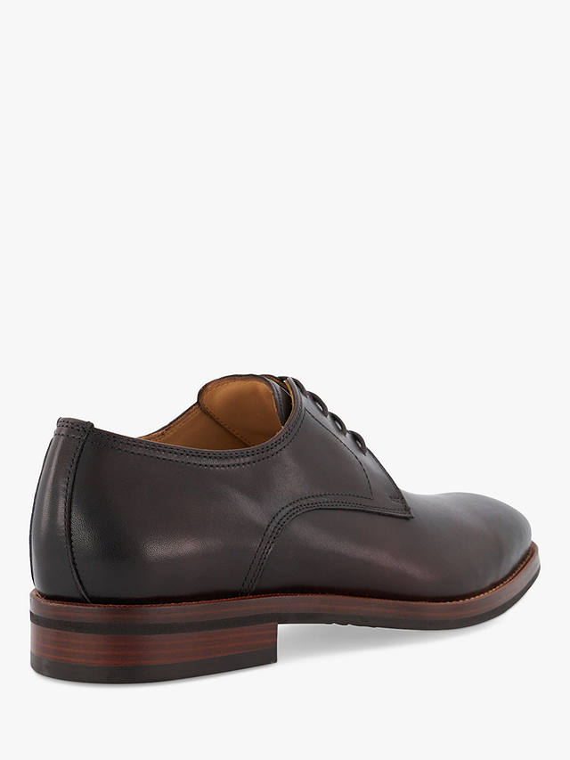 Dune Sinclairs Lace Up Gibson Shoes, Dark Brown-leather