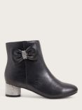 Monsoon Kids' Diana Dazzle Bow Boots, Black