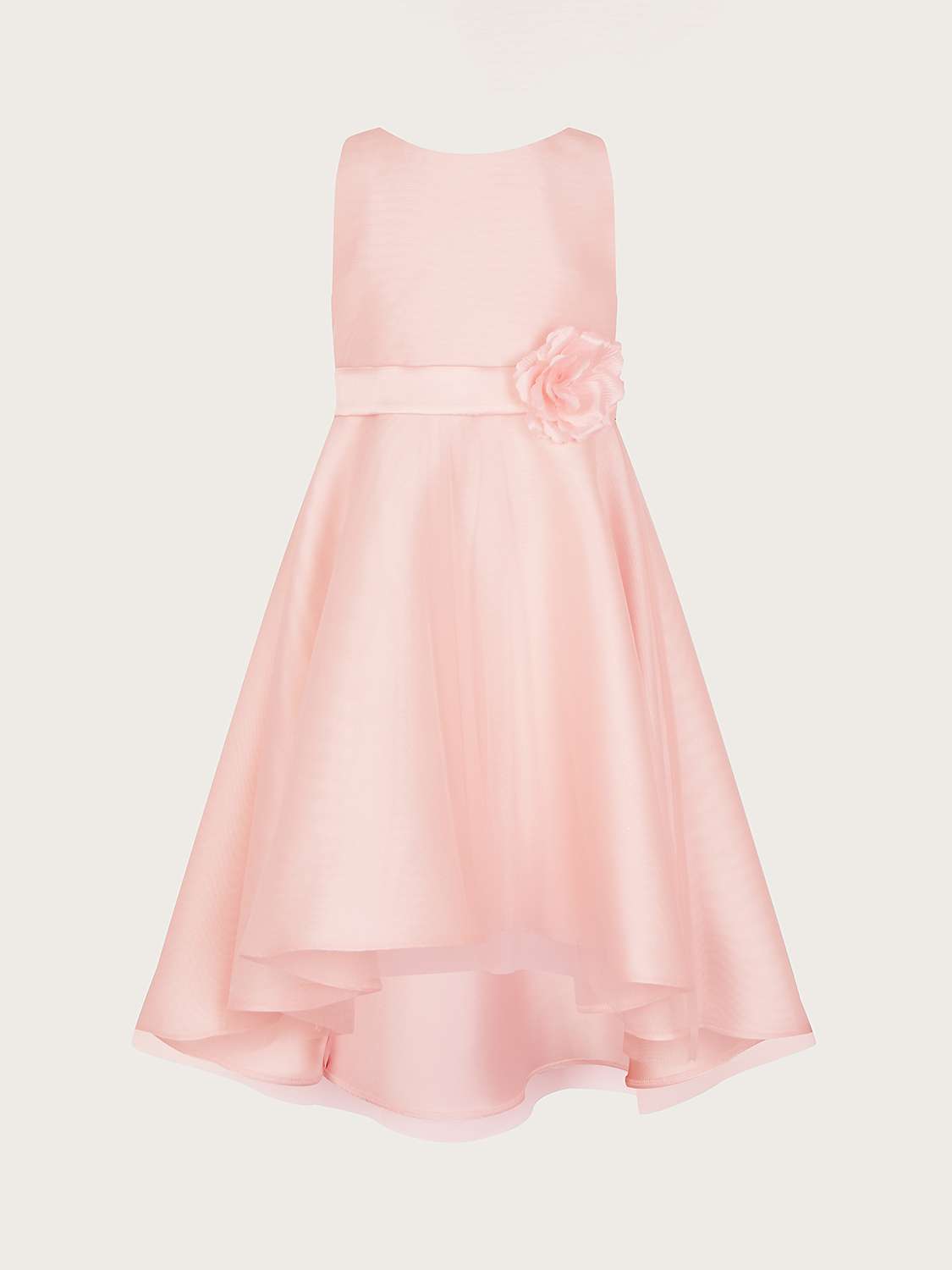Buy Monsoon Kids' Tuberose High Low Bridesmaid Dress, Pink Online at johnlewis.com