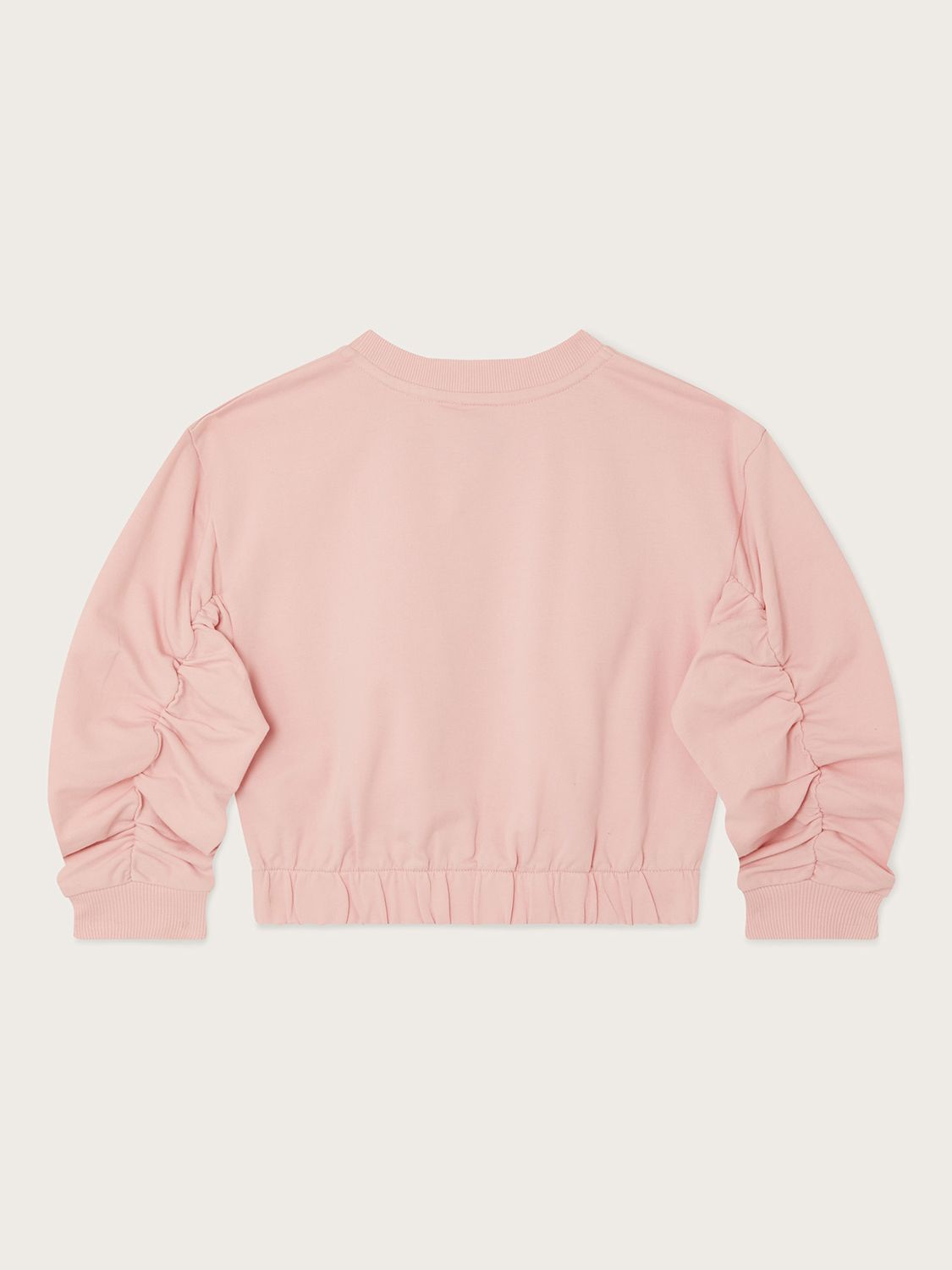 Buy Monsoon Kids' Butterfly Cropped Sweatshirt, Pink Online at johnlewis.com