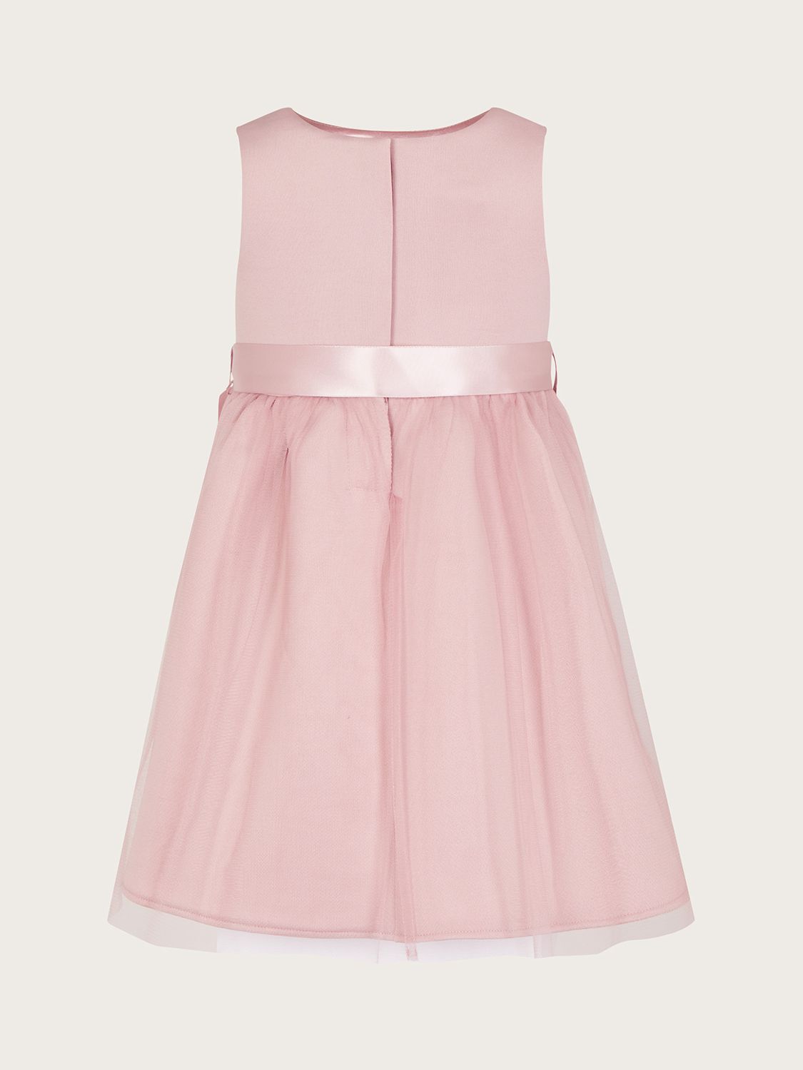 Buy Monsoon Baby Layla 3D Scuba Dress, Pink Online at johnlewis.com