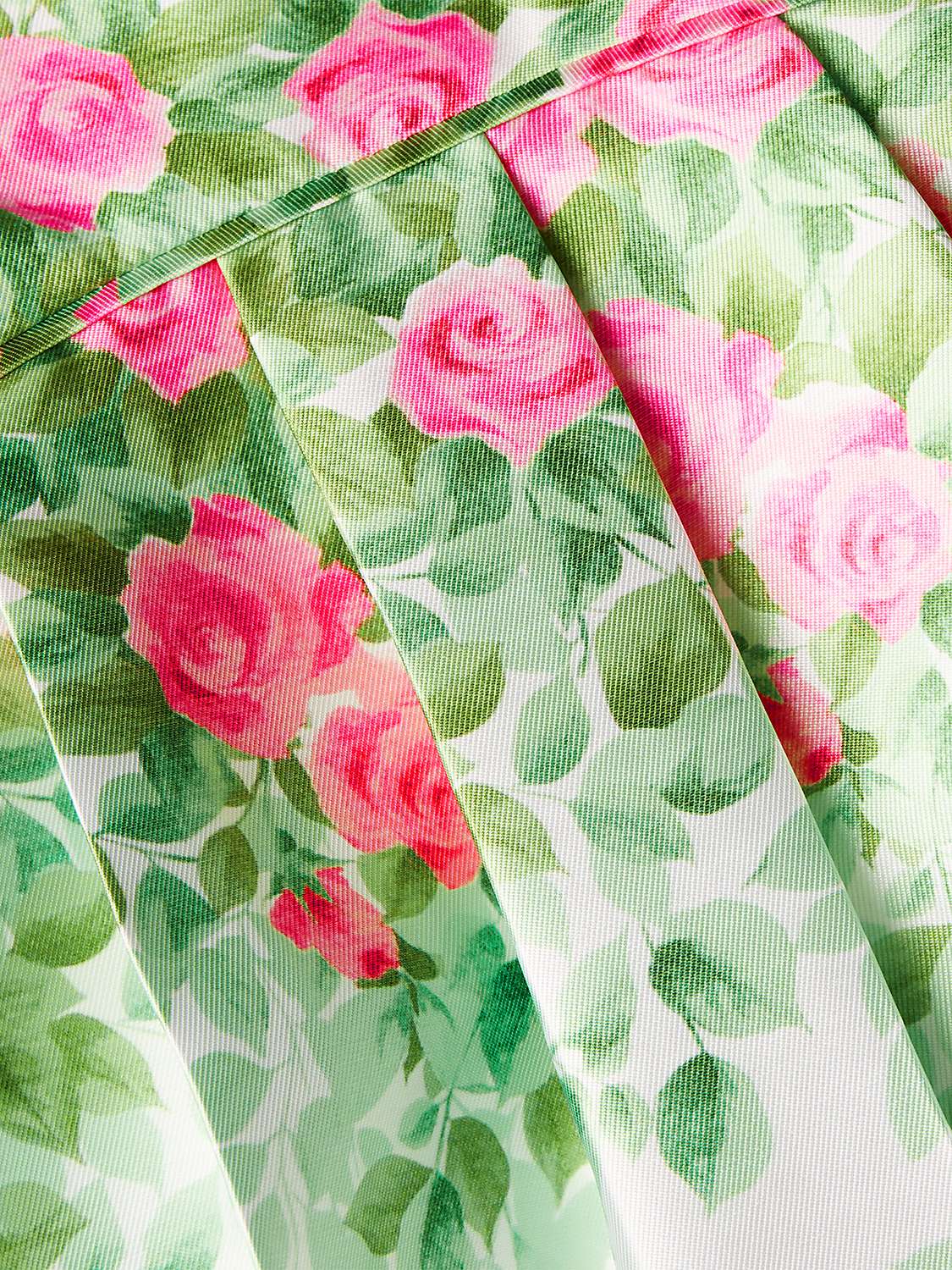 Monsoon Baby Rose Print Duchess Dress, Ivory/Multi at John Lewis & Partners