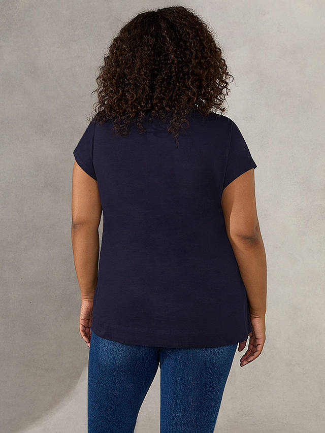 Live Unlimited Curve Cotton Slub Shirt, Blue