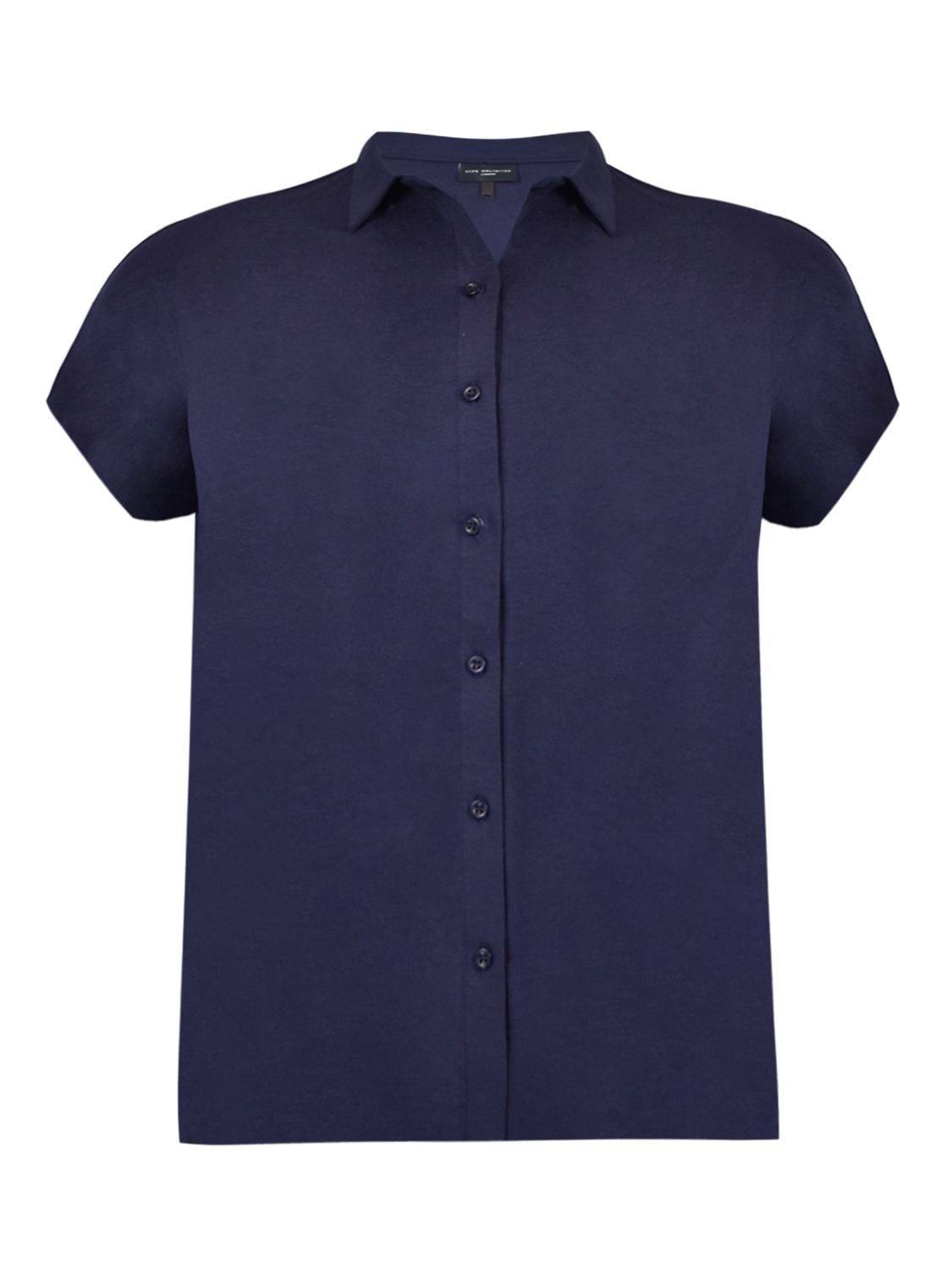 Live Unlimited Curve Cotton Slub Shirt, Blue at John Lewis & Partners