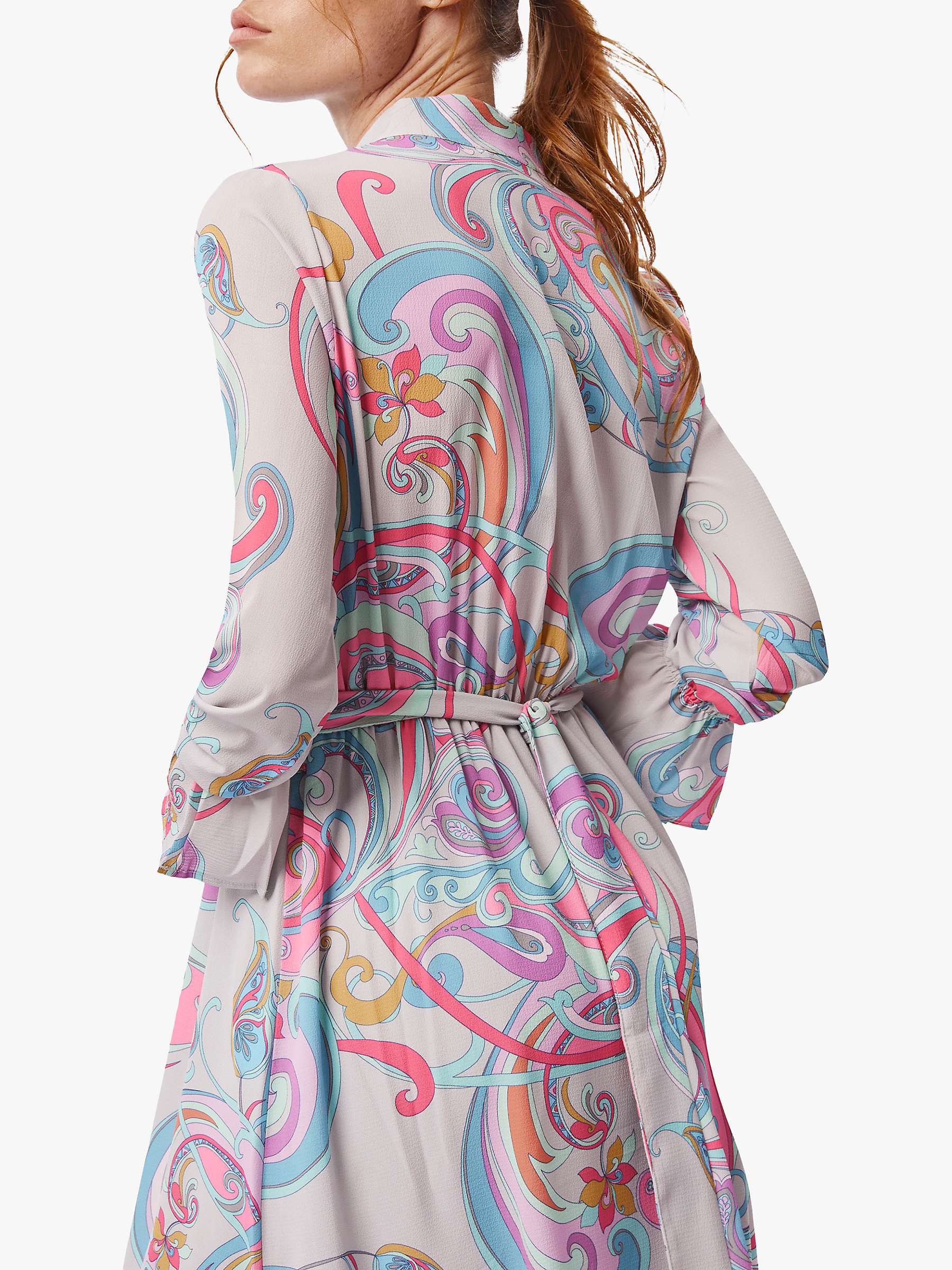 Buy James Lakeland Printed Midi Dress, Grey Multicolour Online at johnlewis.com