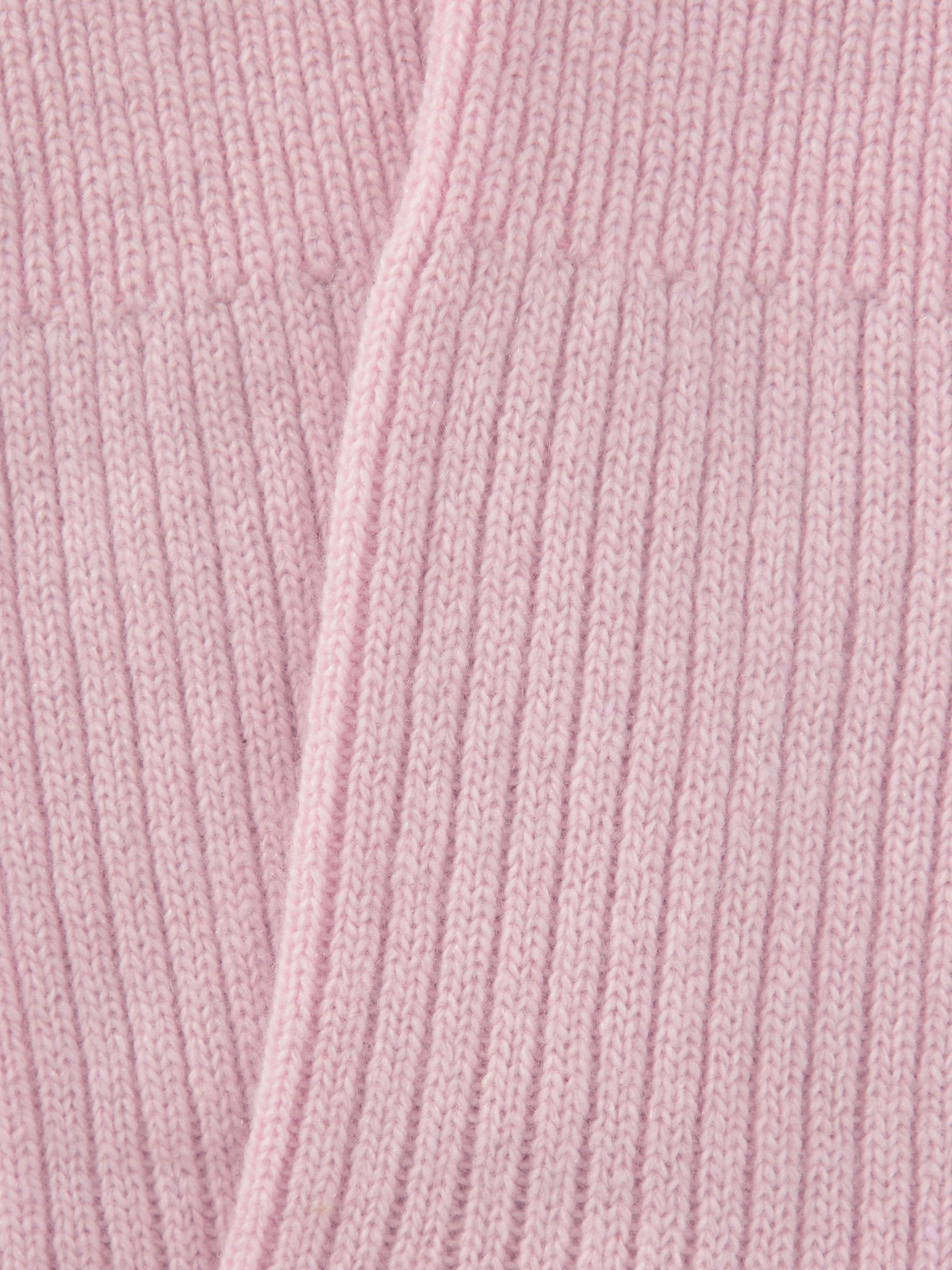 John Lewis Cashmere Rich Bed Socks, Pale Pink at John Lewis & Partners