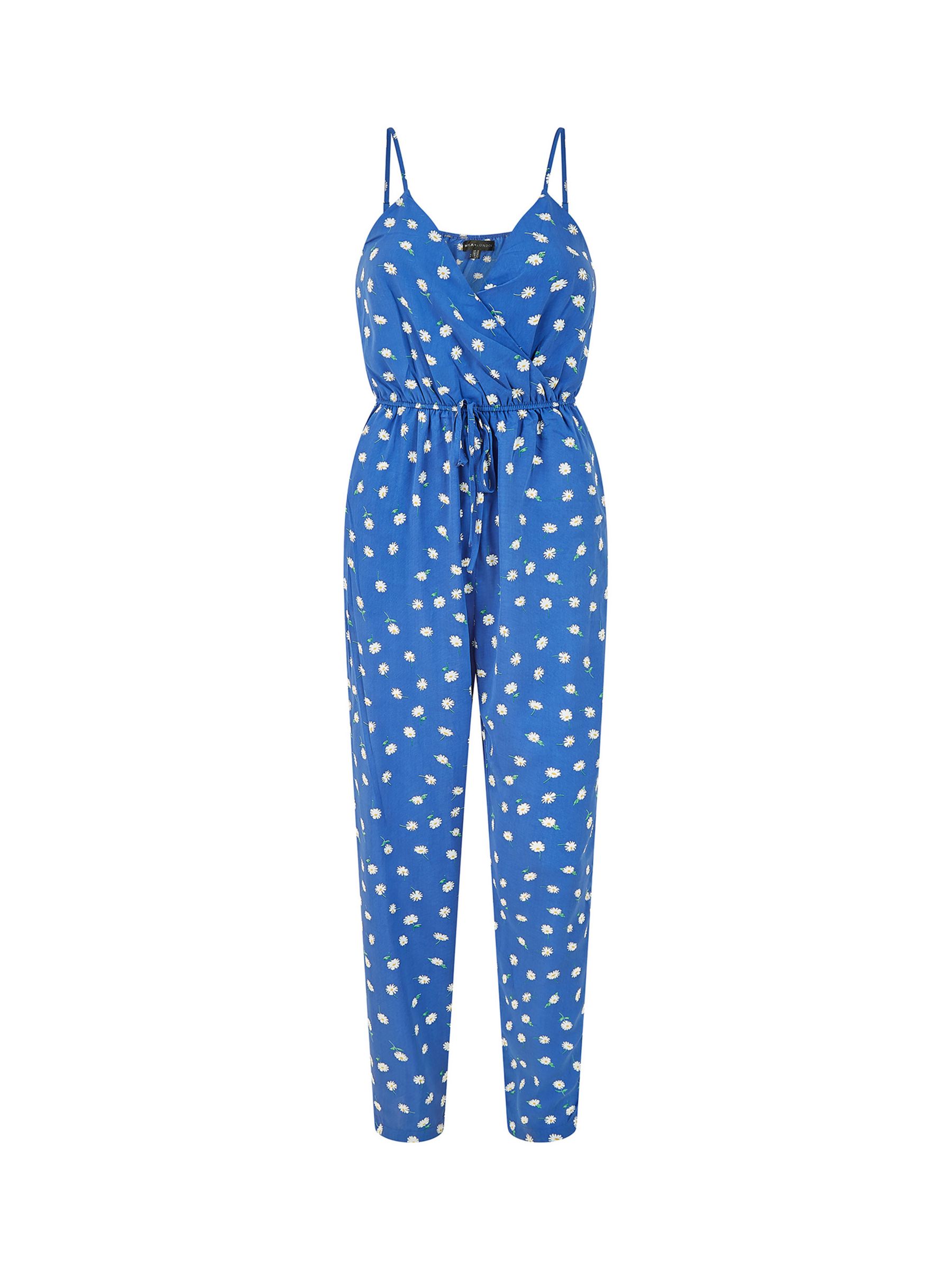 Buy Yumi Daisy Print Strappy Jumpsuit, Blue Online at johnlewis.com