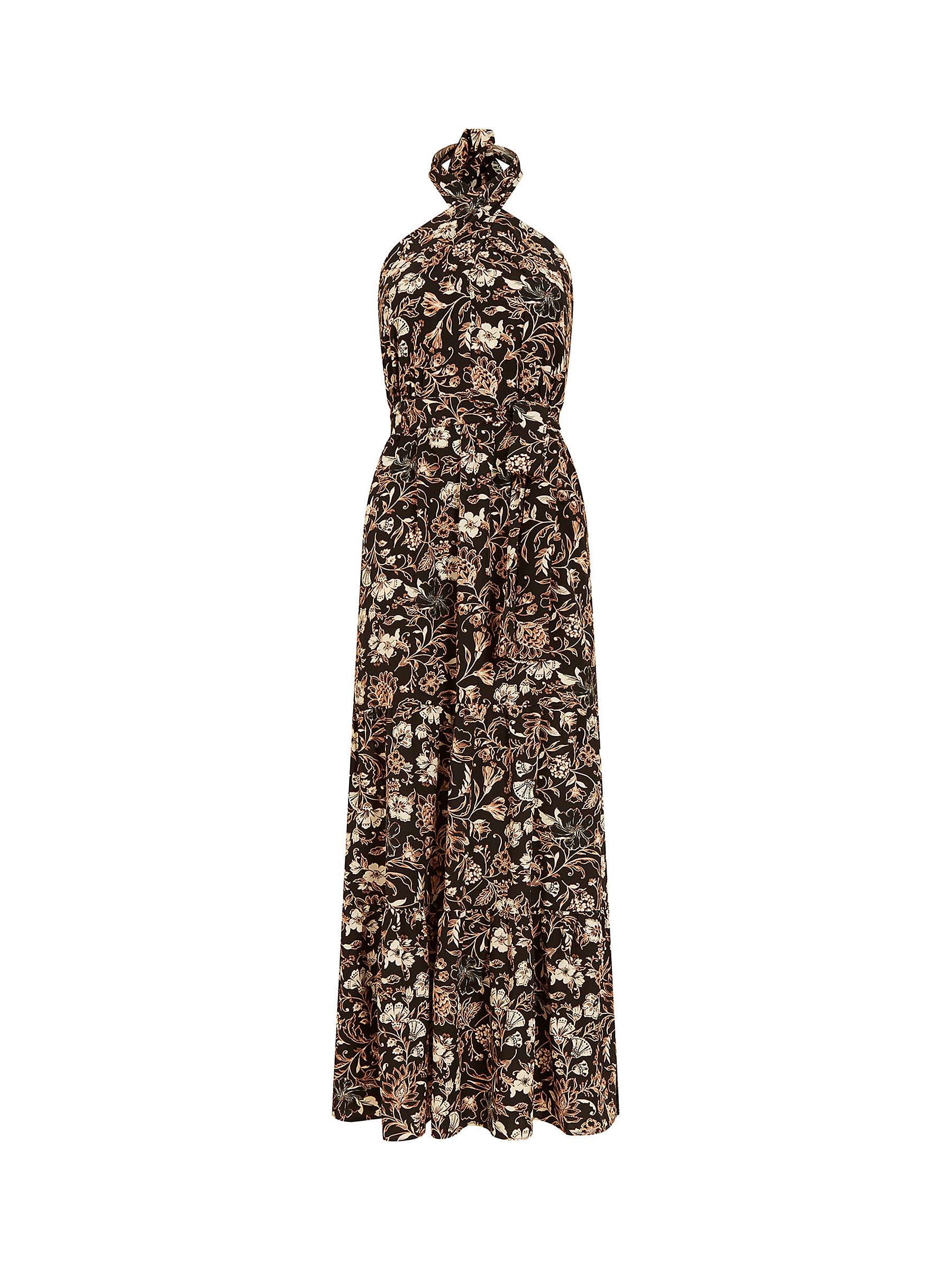Buy Yumi Batik Floral Maxi Dress, Black Online at johnlewis.com