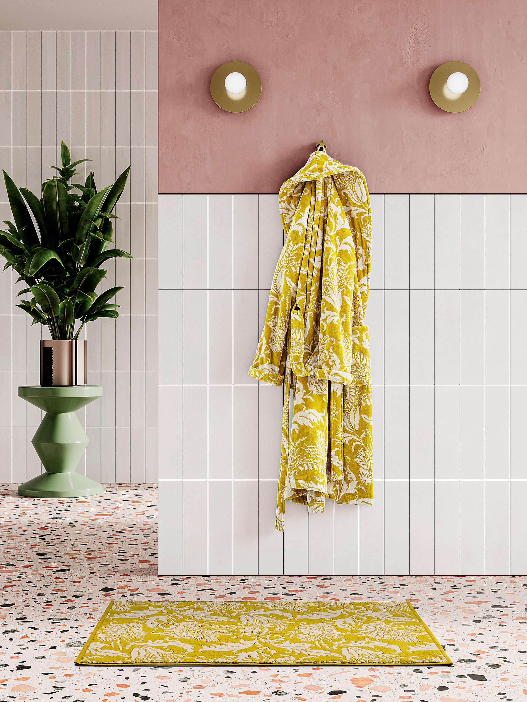 Ted Baker Baroque Bath Robe, Gold at John Lewis & Partners