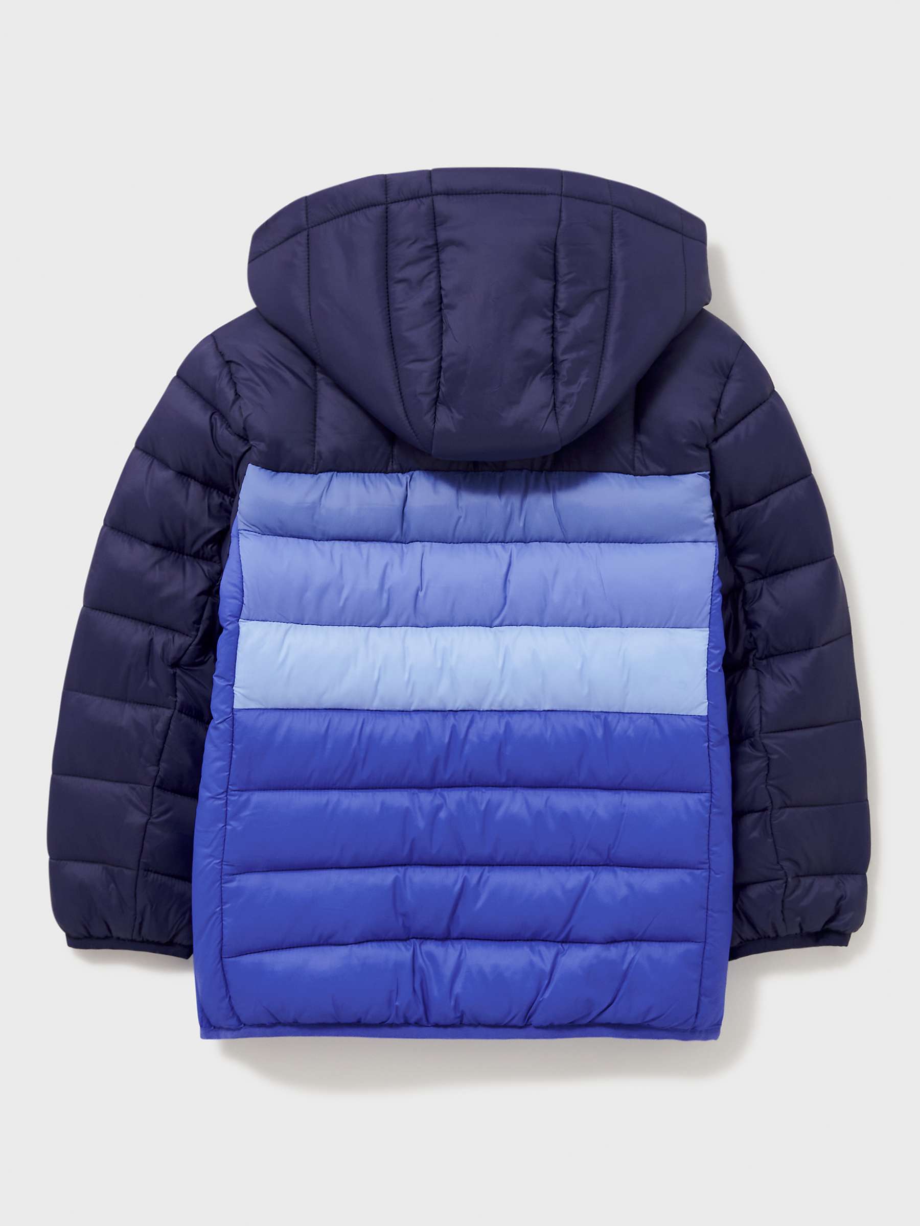 Buy Crew Clothing Kids' Lightweight Colour Block Quilted Jacket, Dark Blue Online at johnlewis.com