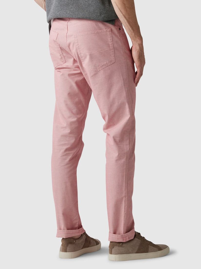 Rodd & Gunn Fabric Straight Fit Short Leg Length Jeans, Coral, 28S