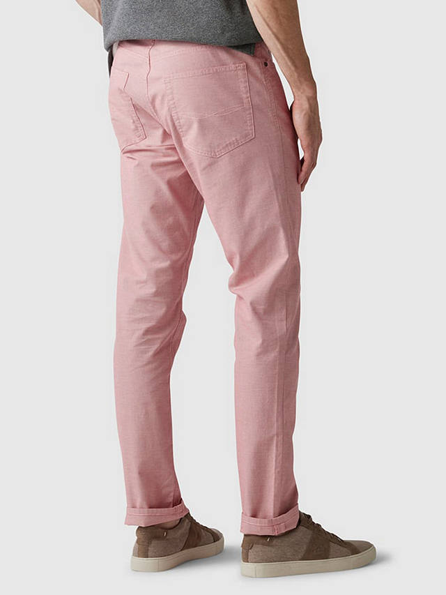 Rodd & Gunn Fabric Straight Fit Short Leg Length Jeans, Coral