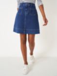 Crew Clothing Analee Twill Skirt, Blue
