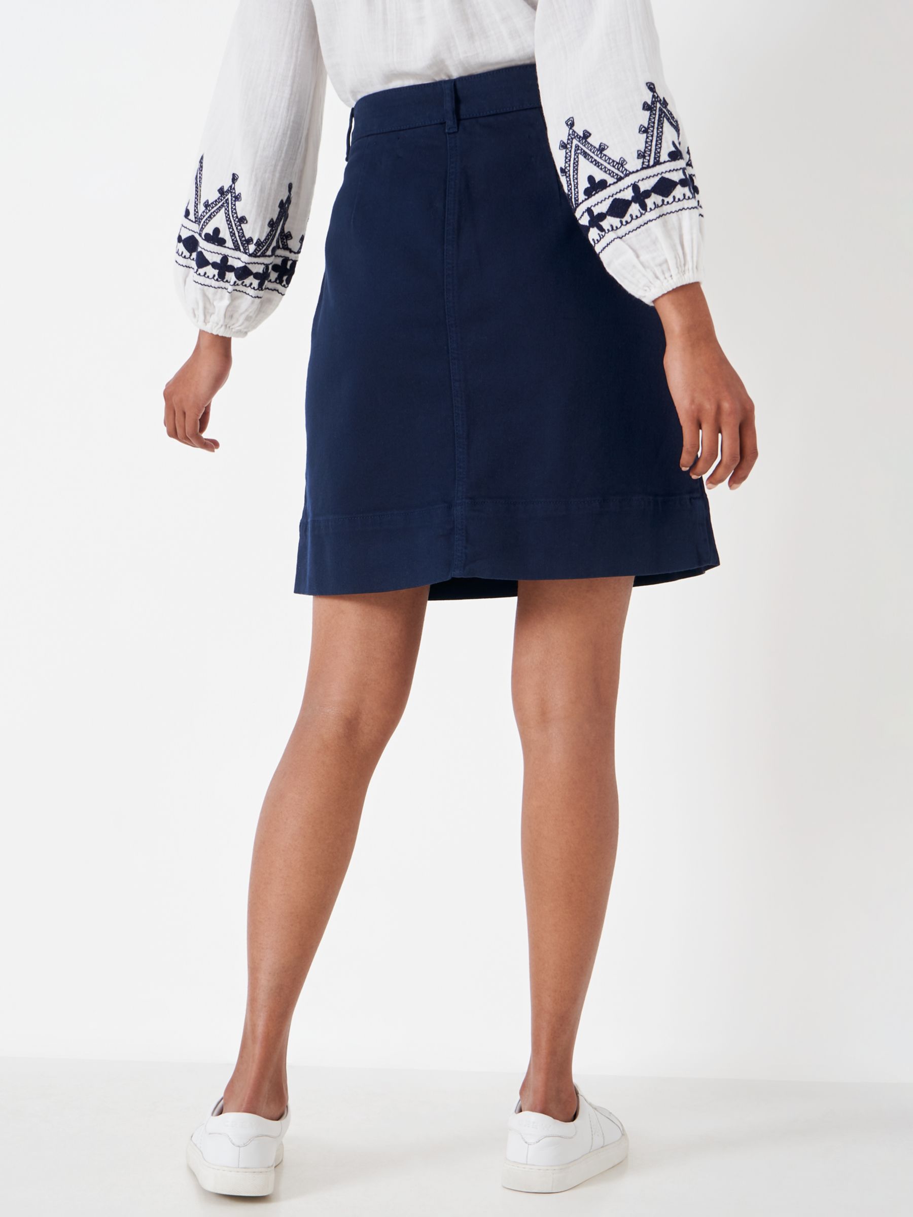 Buy Crew Clothing Analee Twill Skirt Online at johnlewis.com