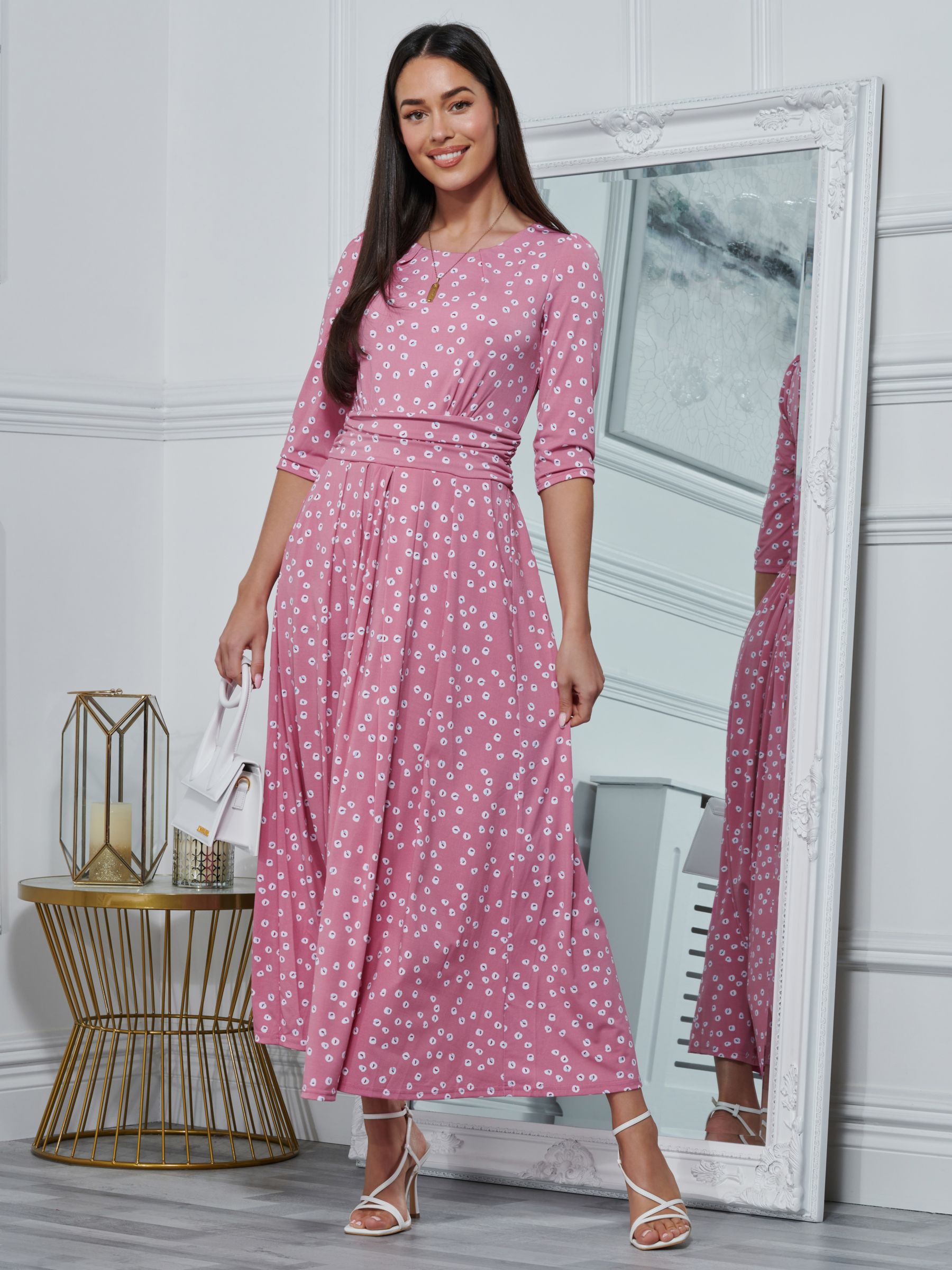 Buy Jolie Moi Denisse Spot Print Maxi Dress Online at johnlewis.com