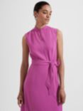 Hobbs Shona Plain Sleeveless Dress, Violet Pink, Violet Pink