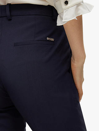 HUGO BOSS Tameah Wool Trousers, Navy