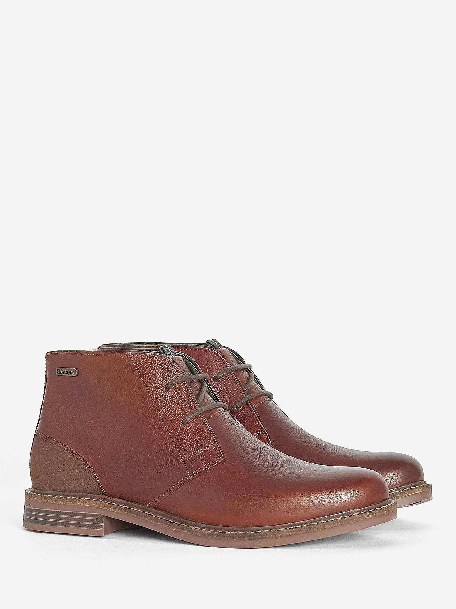 Barbour Redhead Suede Chukka Boots, Teak at John Lewis & Partners