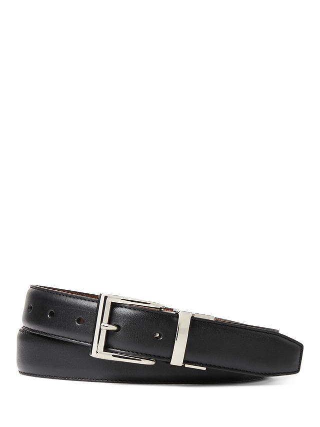 Polo Ralph Lauren Leather Reversible Belt, Black/Brown