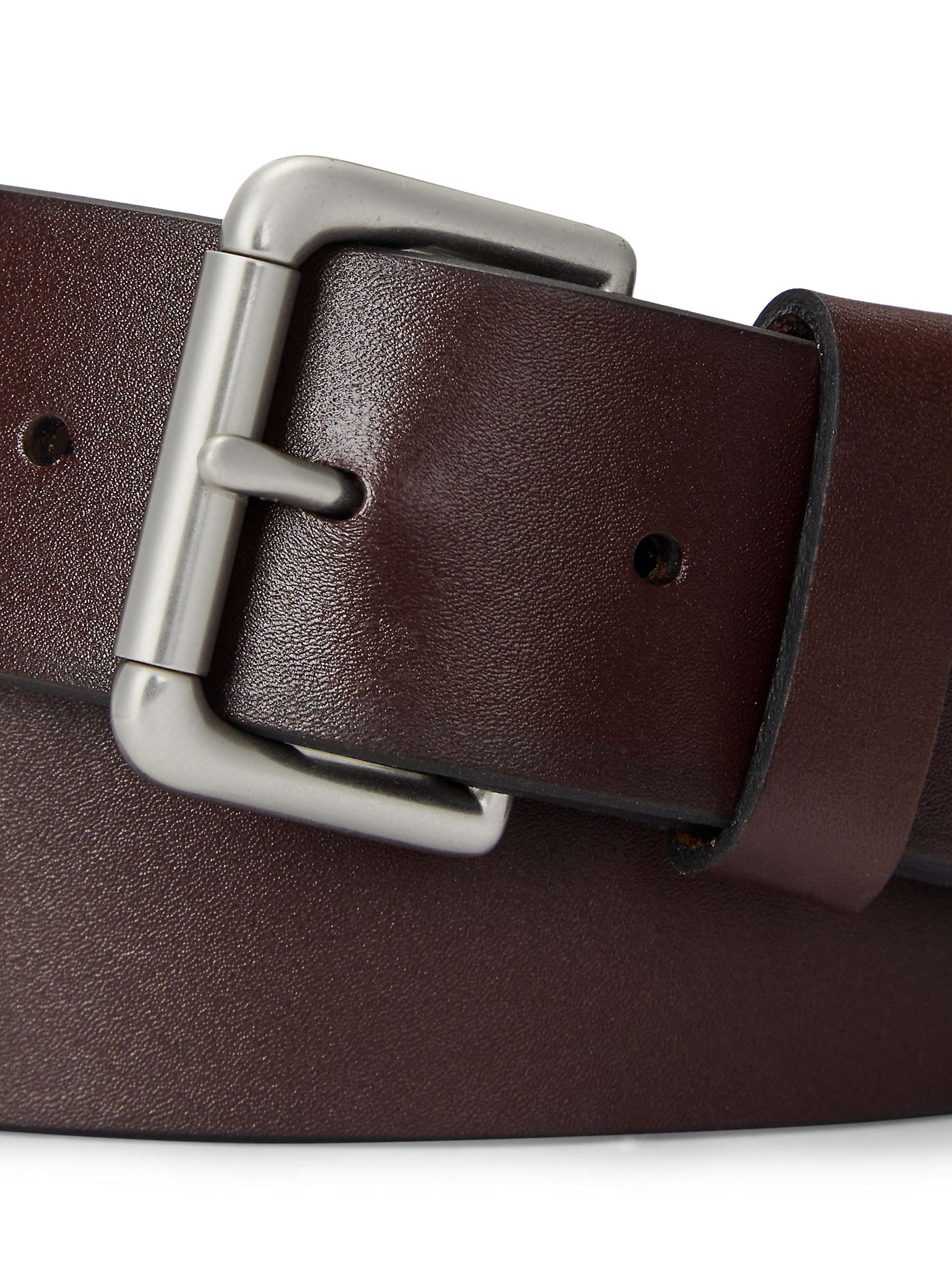 Buy Polo Ralph Lauren Timeless Polished Leather Belt, Brown Online at johnlewis.com