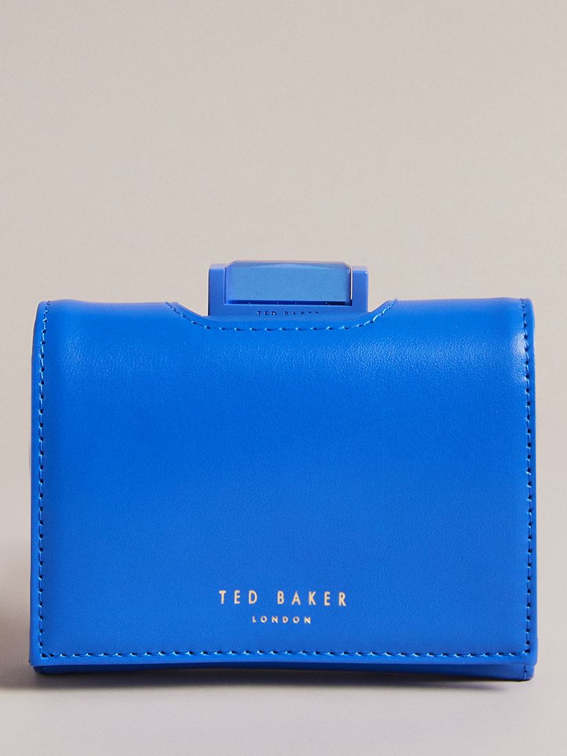 Ted Baker Rozza Small Crystal Matte Leather Purse, Bright Blue at John ...