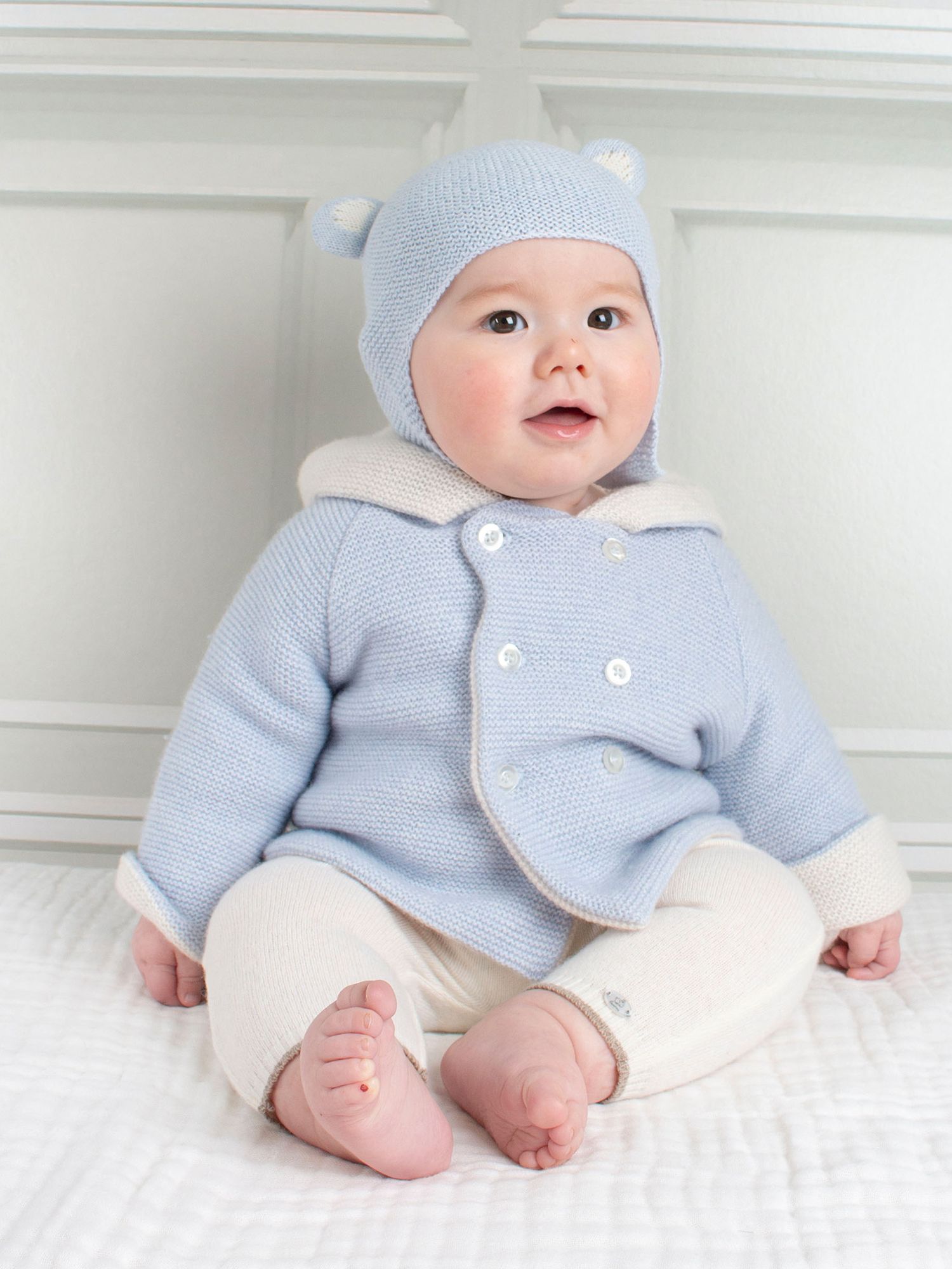 Buy Trotters Newborn Wool and Cashmere Blend Teddy Hat Online at johnlewis.com