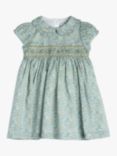 Trotters Baby Katie & Millie Smocked Dress, Green