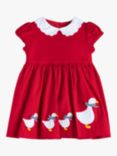 Trotters Baby Jemima Petal Collar Dress, Red
