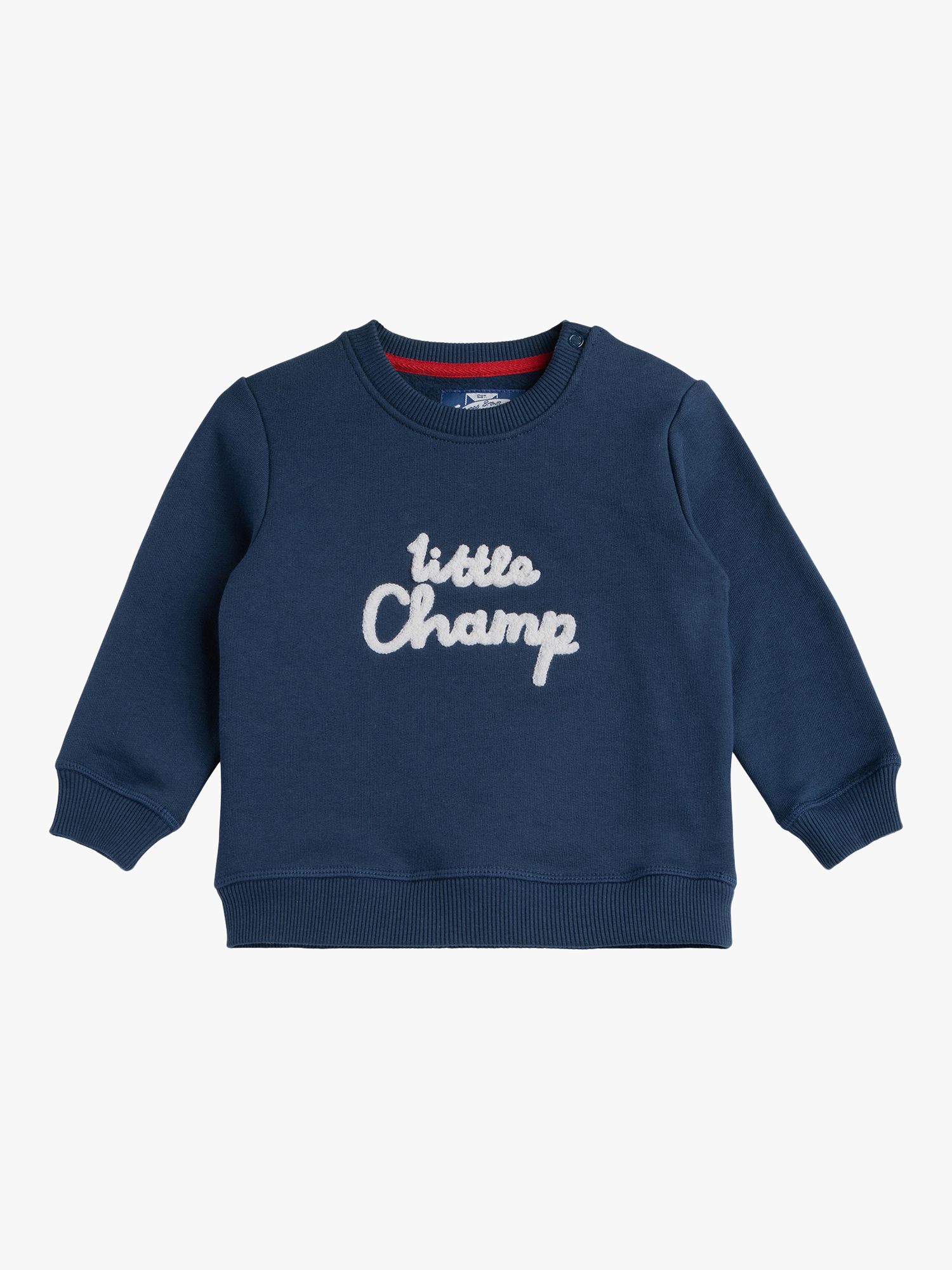 Trotters Little Champ Sweatshirt, Navy at John Lewis & Partners