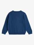 Trotters Kids' Guardsman Wool Blend Jumper, Denim Blue