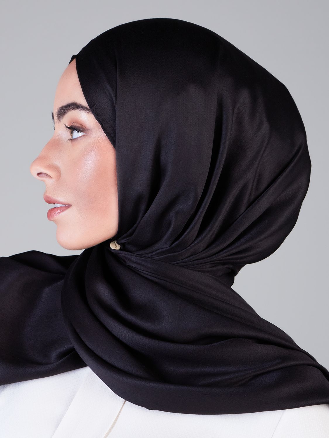 Aab Aloe Vera Hijab, Black, One Size