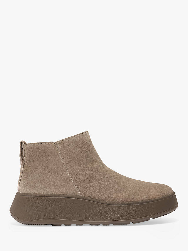 FitFlop Suede Flatform Ankle Boots, Minky Grey