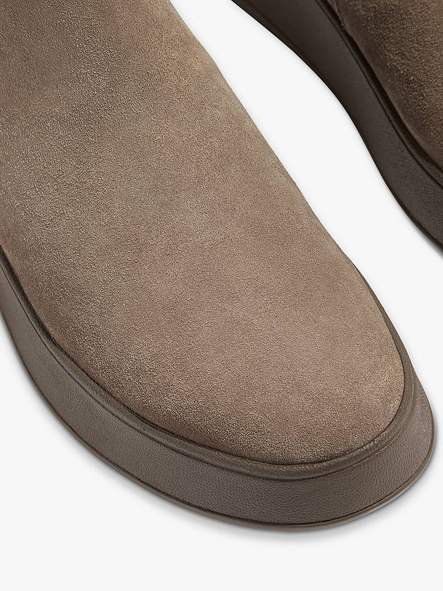 FitFlop Suede Flatform Ankle Boots, Minky Grey