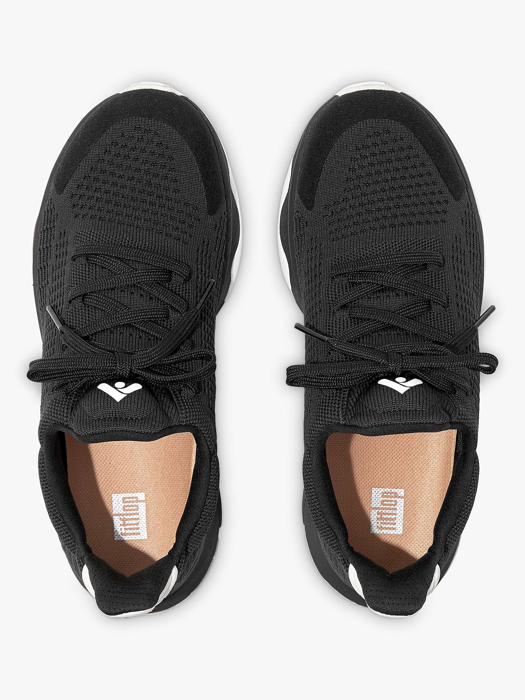 Buy FitFlop Vitamin FFX E01 Lace Up Trainers, Black Online at johnlewis.com