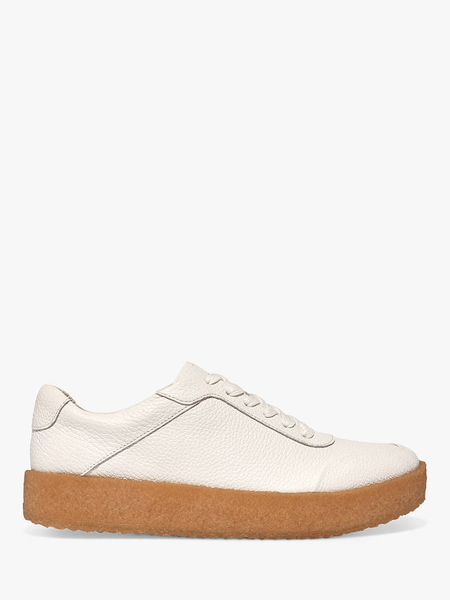 FitFlop Rally Crepe Leather Trainers, Urban White
